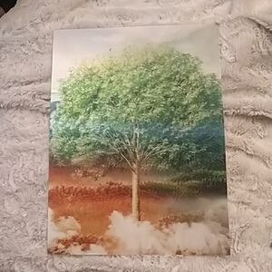 Vibrant 3D Multi-Season Tree Art Print